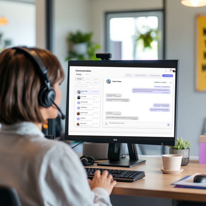 Retrevr dashboard on a desk showing today's answered calls and bookings